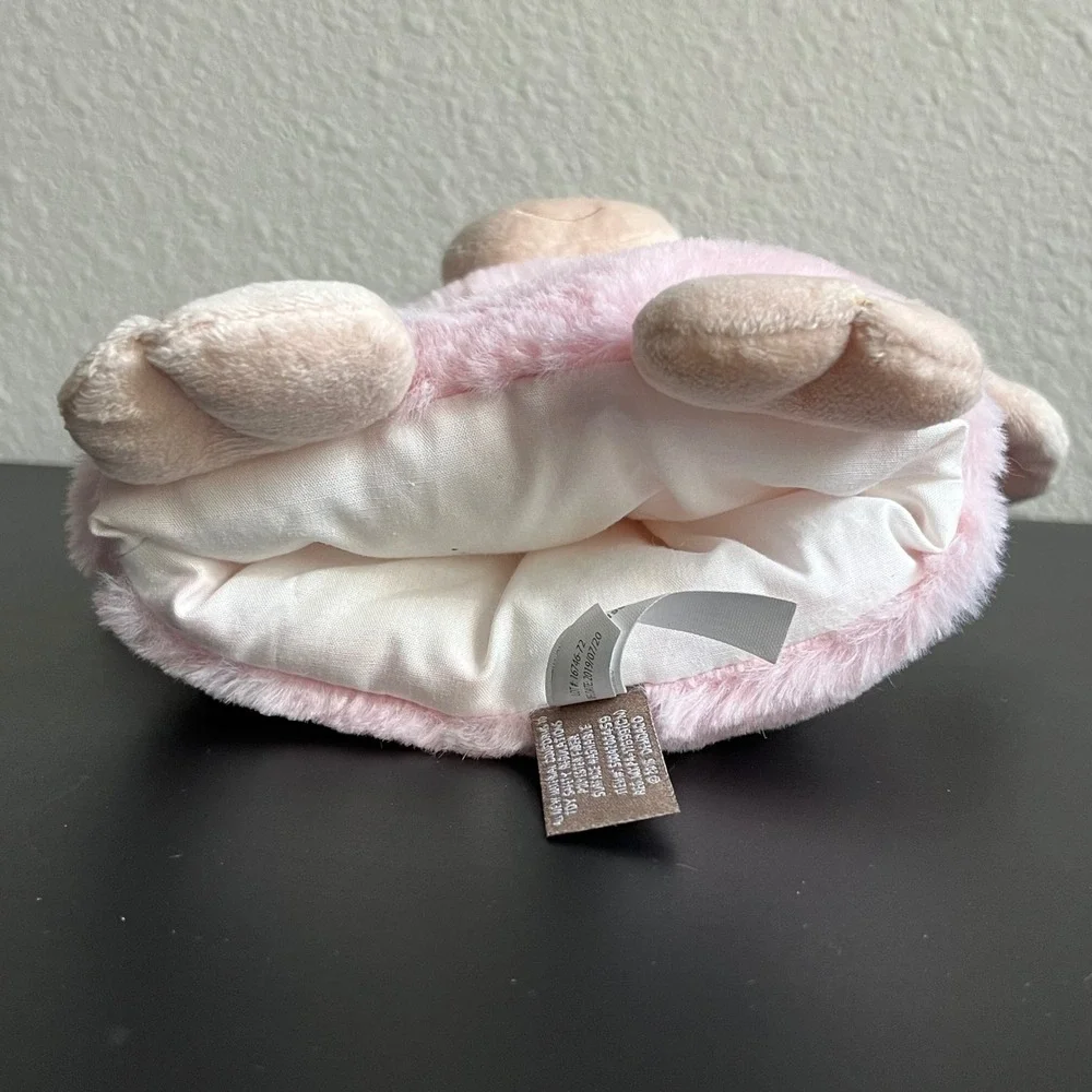 Demdaco Pink Pig Plush Hand Puppet Soft Fuzzy Farm Animal Toy  Friend Cuddle